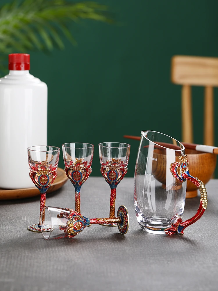 Enamel Wine Glass Cup Set, Retro Goblet, Crystal Cups, Champagne Glasses, Cocktail Glasses, Wedding Glasses, Drinking Ware
Enamel Wine Glass Cup Set, Retro Goblet, Crystal Cups, Champagne Glasses, Cocktail Glasses, Wedding Glasses, Drinking Ware