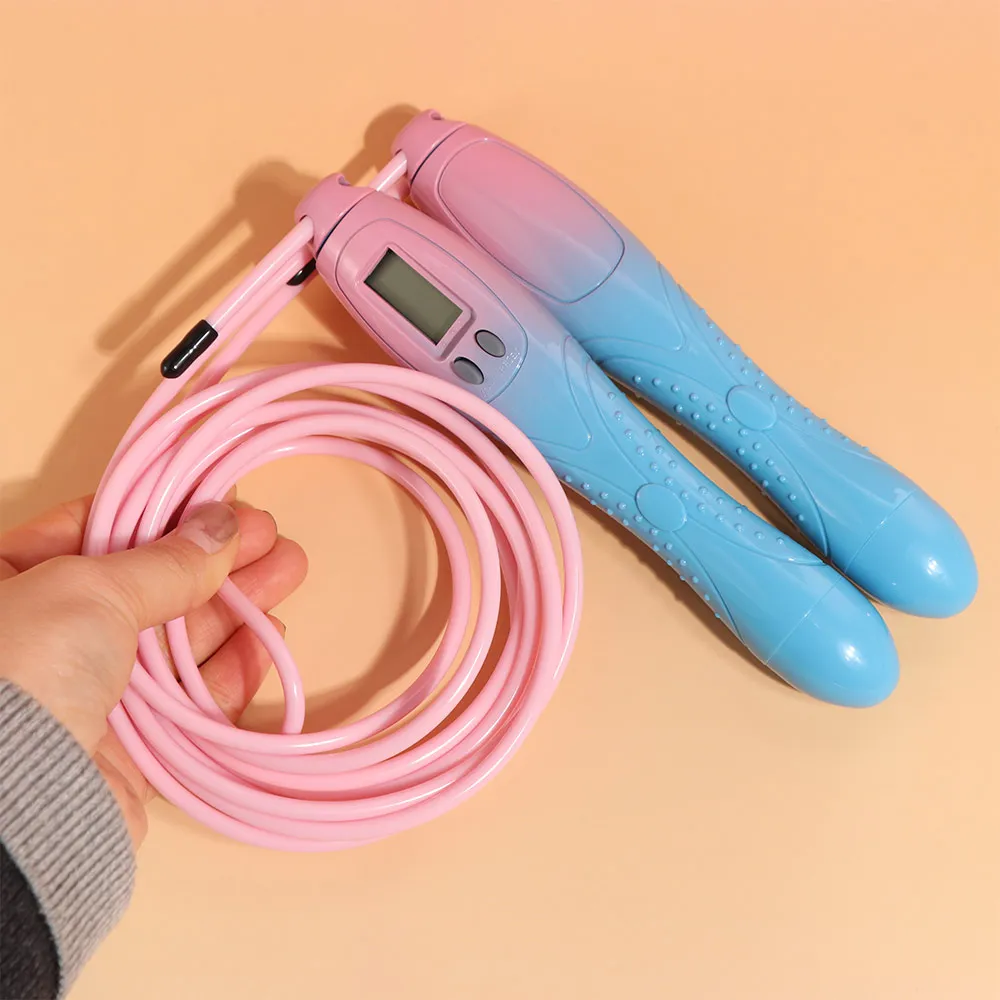 Non-slip Handle Counting Rope Skipping 2.8M Length Contrast Color Jump Rope with Counter Magnetic PVC Fitness Jump Rope
Non-slip Handle Counting Rope Skipping 2.8M Length Contrast Color Jump Rope with Counter Magnetic PVC Fitness Jump Rope