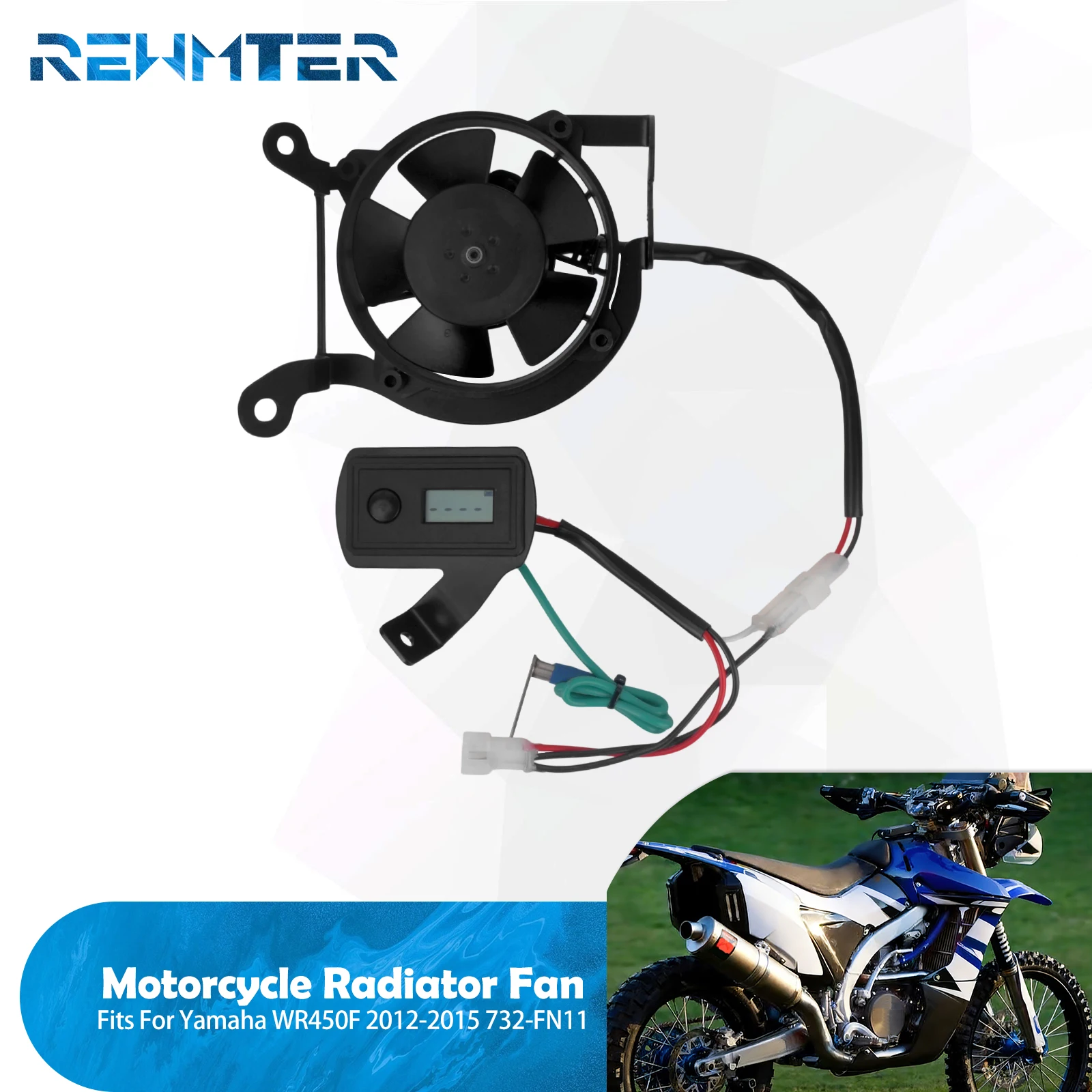 Motorcycle Radiator Fan Cooling Cooler CoolFlow Plastic Assembly For Yamaha WR450F 2012-2015 732-FN11 Replacement Engine Fan Set
Motorcycle Radiator Fan Cooling Cooler CoolFlow Plastic Assembly For Yamaha WR450F 2012-2015 732-FN11 Replacement Engine Fan Set