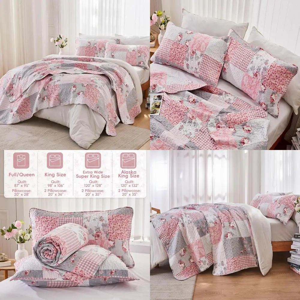 Розовый стиль, комплект одеял королевского размера, плед в стиле пэчворк, двустороннее стеганое покрывало, комплект покрывала, комплект из 3 предметов, серая сетка, легкий вес
Розовый стиль, комплект одеял королевского размера, плед в стиле пэчворк, двустороннее стеганое покрывало, комплект покрывала, комплект из 3 предметов, серая сетка, легкий вес