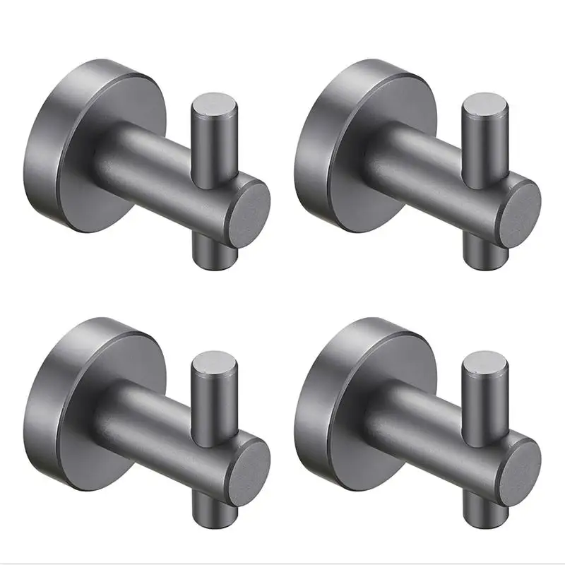 Round Wall Hook with Screws - Gun Grey Finish, 4-Pack, for Entry Shoe Cabinet, Wardrobe, Bathroom, Bedroom Furniture Hardware
Round Wall Hook with Screws - Gun Grey Finish, 4-Pack, for Entry Shoe Cabinet, Wardrobe, Bathroom, Bedroom Furniture Hardware