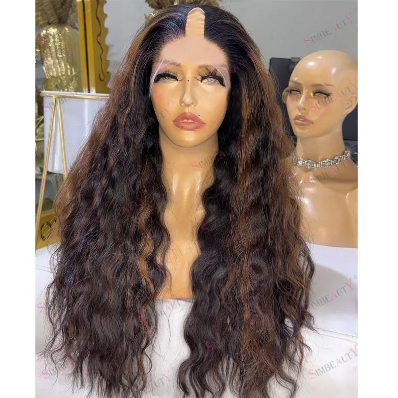 Long Deep Wavy 100% Human Hair Black Women Neutral Brown Highlight U Shaped Full Machine Made Wigs Glueless 1x4 V Part Wigs
Long Deep Wavy 100% Human Hair Black Women Neutral Brown Highlight U Shaped Full Machine Made Wigs Glueless 1x4 V Part Wigs