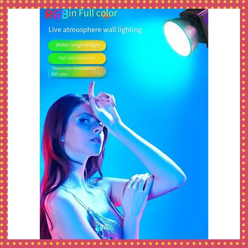 B74A 60W Photography Fill Light Portable COB RGB Video Light 2500-6500K Outdoor Studio Video Recording Photography EU Plug
B74A 60W Photography Fill Light Portable COB RGB Video Light 2500-6500K Outdoor Studio Video Recording Photography EU Plug