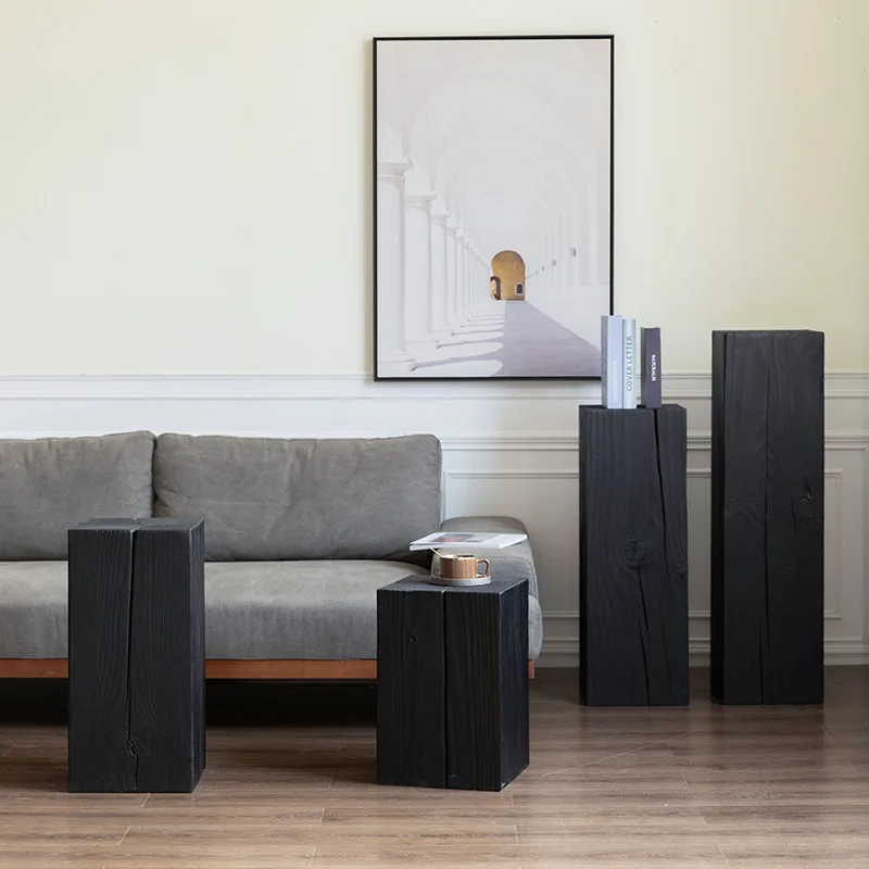 Wabi Sand wind carbonized black log pier B & B soft furnishing furniture ornament stump creative solid wood stool corner few
Wabi Sand wind carbonized black log pier B & B soft furnishing furniture ornament stump creative solid wood stool corner few