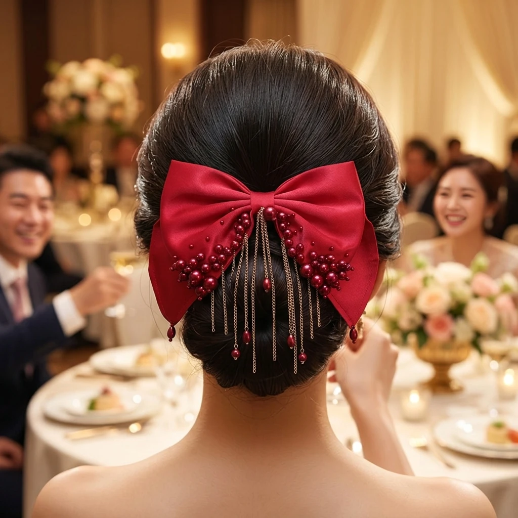 Bridal Pearl Tassel Hair Clip Korean Style Heavy Duty Bun Accessory For Wedding Toast And Evening Dress
Bridal Pearl Tassel Hair Clip Korean Style Heavy Duty Bun Accessory For Wedding Toast And Evening Dress