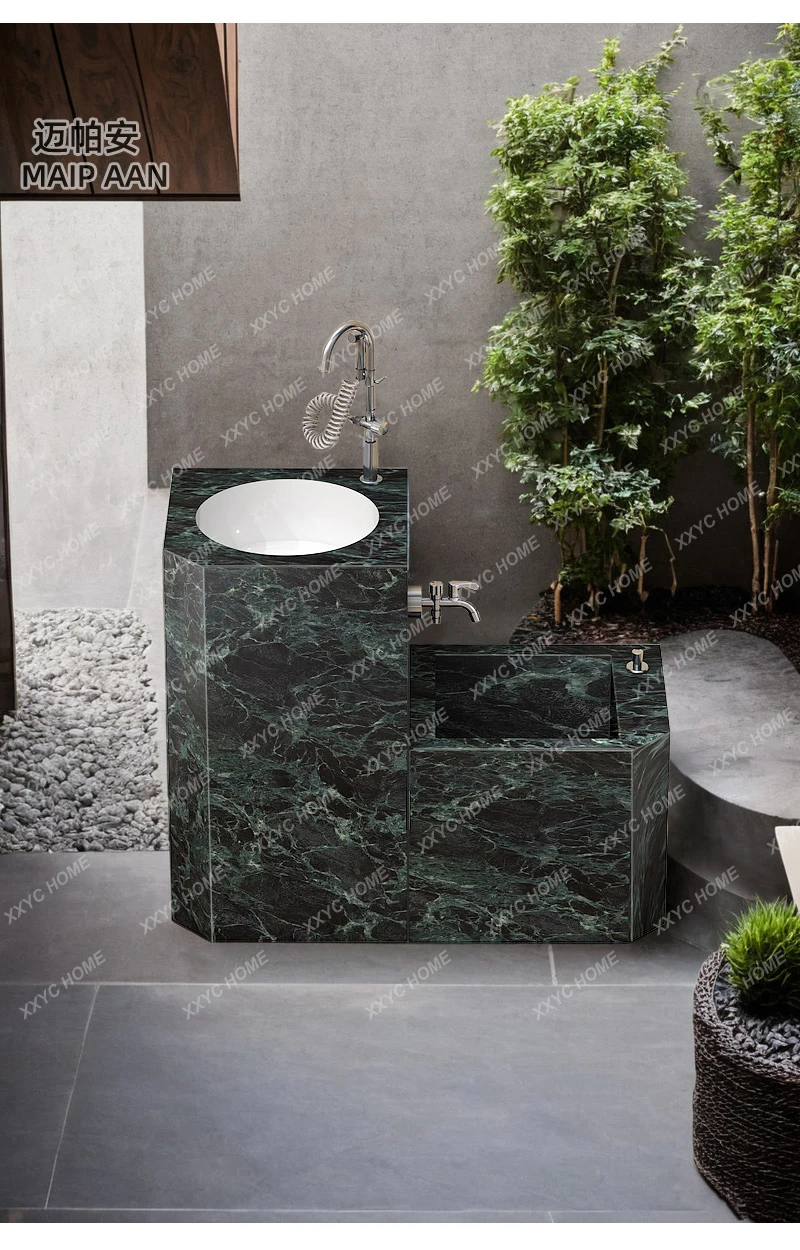 Lwash basin outdoor rock slab hexagonal beveled column basin garden modern basin outdoor slot
Lwash basin outdoor rock slab hexagonal beveled column basin garden modern basin outdoor slot
