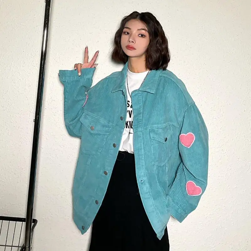 New Autumn Winter Loose Cardigan Tide Women High Street Tooling Vintage Corduroy Jacket Outwear s469
New Autumn Winter Loose Cardigan Tide Women High Street Tooling Vintage Corduroy Jacket Outwear s469