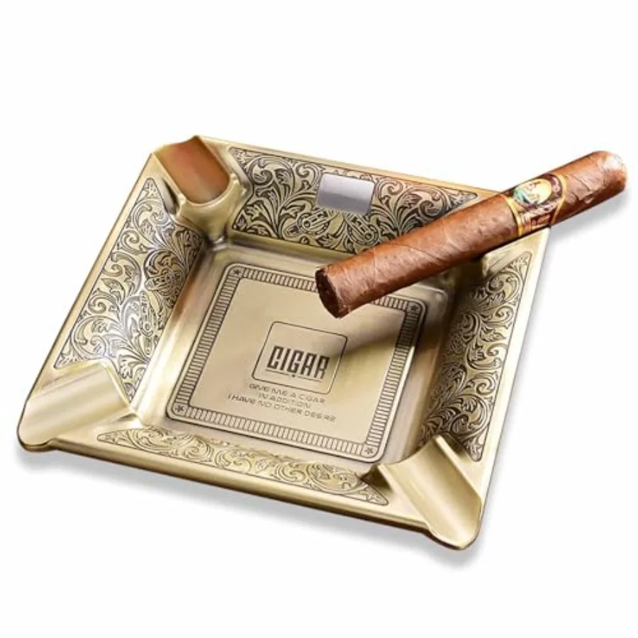 Cigar Ashtray 4 Slots Metal Large Cigarettes Ashtray for Home and Office Gifts for Men
Cigar Ashtray 4 Slots Metal Large Cigarettes Ashtray for Home and Office Gifts for Men