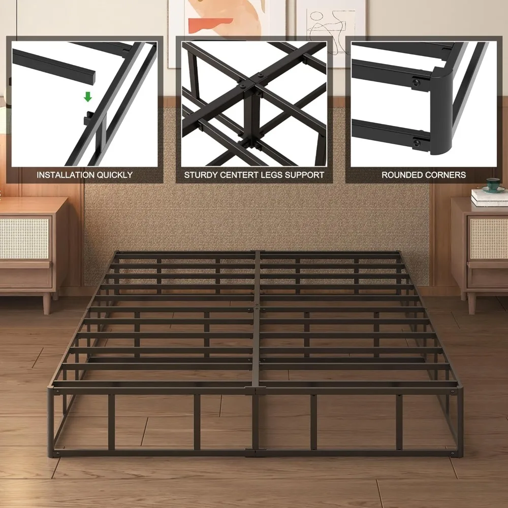 10 Inch Queen Box Spring High Profile, Heavy Duty Metal Box Spring for Queen Bed Base with Fabric Cover
10 Inch Queen Box Spring High Profile, Heavy Duty Metal Box Spring for Queen Bed Base with Fabric Cover