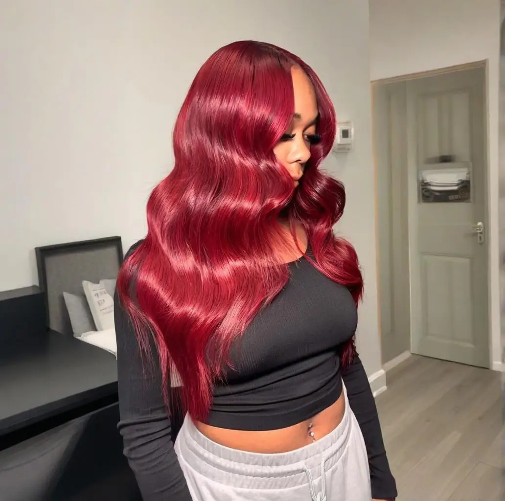 99j Body Wave 13x4 Lace Front Wigs Human Hair Brazilian Lace Wigs 5×5 13x6 HD Lace Frontal Human Hair Wig 200 Density Burgundy
99j Body Wave 13x4 Lace Front Wigs Human Hair Brazilian Lace Wigs 5×5 13x6 HD Lace Frontal Human Hair Wig 200 Density Burgundy