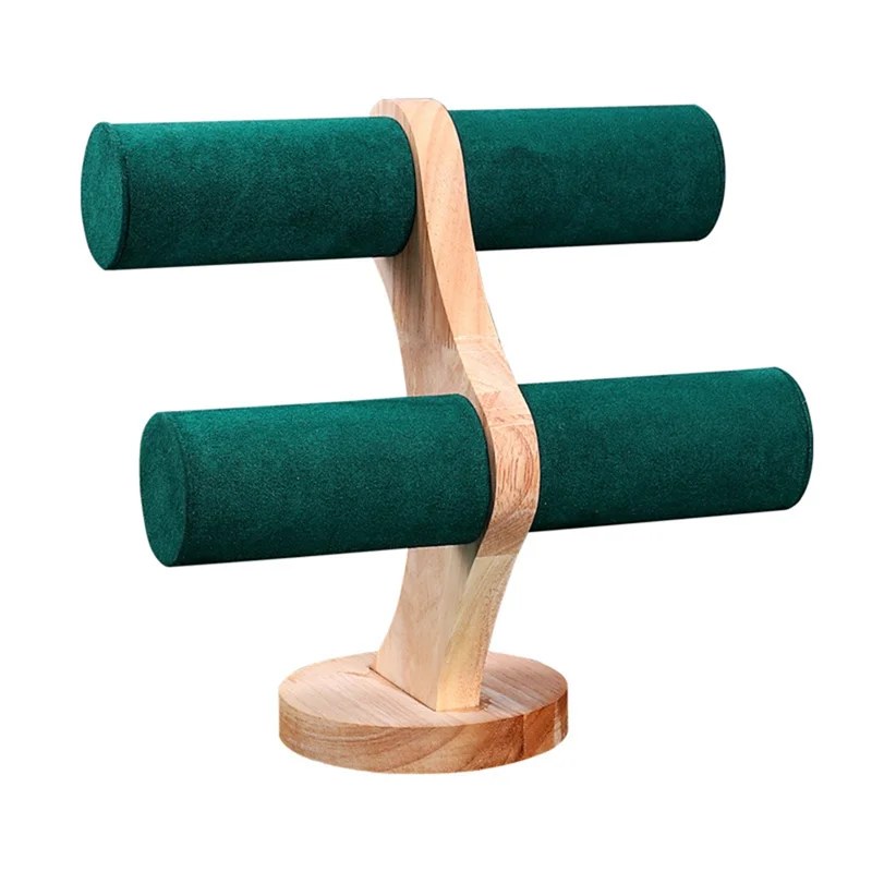 AOAO-2-Layer Solid Wood Jewelry Display Stand Bracelet Watch Organizer Storage Rack Jewelry Packing Display Props Bracket, 1
AOAO-2-Layer Solid Wood Jewelry Display Stand Bracelet Watch Organizer Storage Rack Jewelry Packing Display Props Bracket, 1
