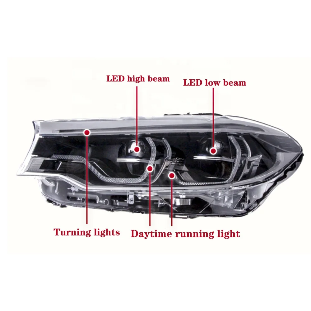 Car Headlight High Low Daytime Running Lights Signal Beam Accessories for BW G30 2017-2020 525i 530i 535i F90 LED Head Lamp
Car Headlight High Low Daytime Running Lights Signal Beam Accessories for BW G30 2017-2020 525i 530i 535i F90 LED Head Lamp