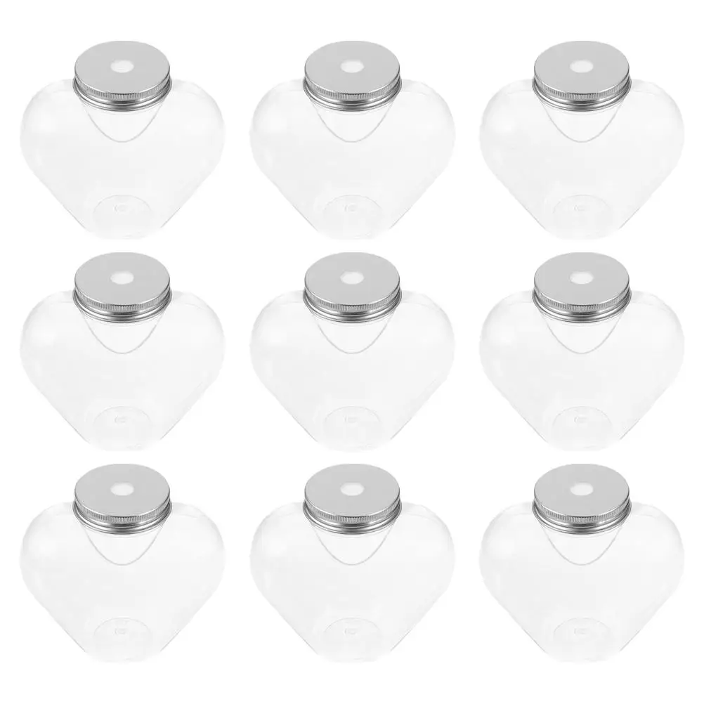 9pcs Heart Shaped Beverage Bottles Clear Reusable Plastic Jars with Caps for Parties Valentine Day Birthdays Easy Clean Smoothie
9pcs Heart Shaped Beverage Bottles Clear Reusable Plastic Jars with Caps for Parties Valentine Day Birthdays Easy Clean Smoothie