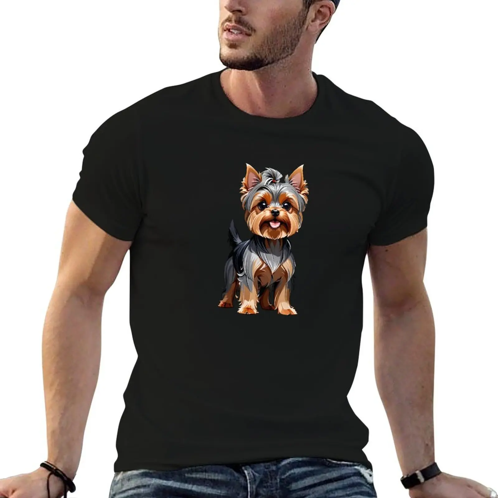 Cute Yorkshire Terrier T-Shirt t shirt for man 100 percent cotton t shirts for man cotton soft man t shirt designer T-shirt
Cute Yorkshire Terrier T-Shirt t shirt for man 100 percent cotton t shirts for man cotton soft man t shirt designer T-shirt