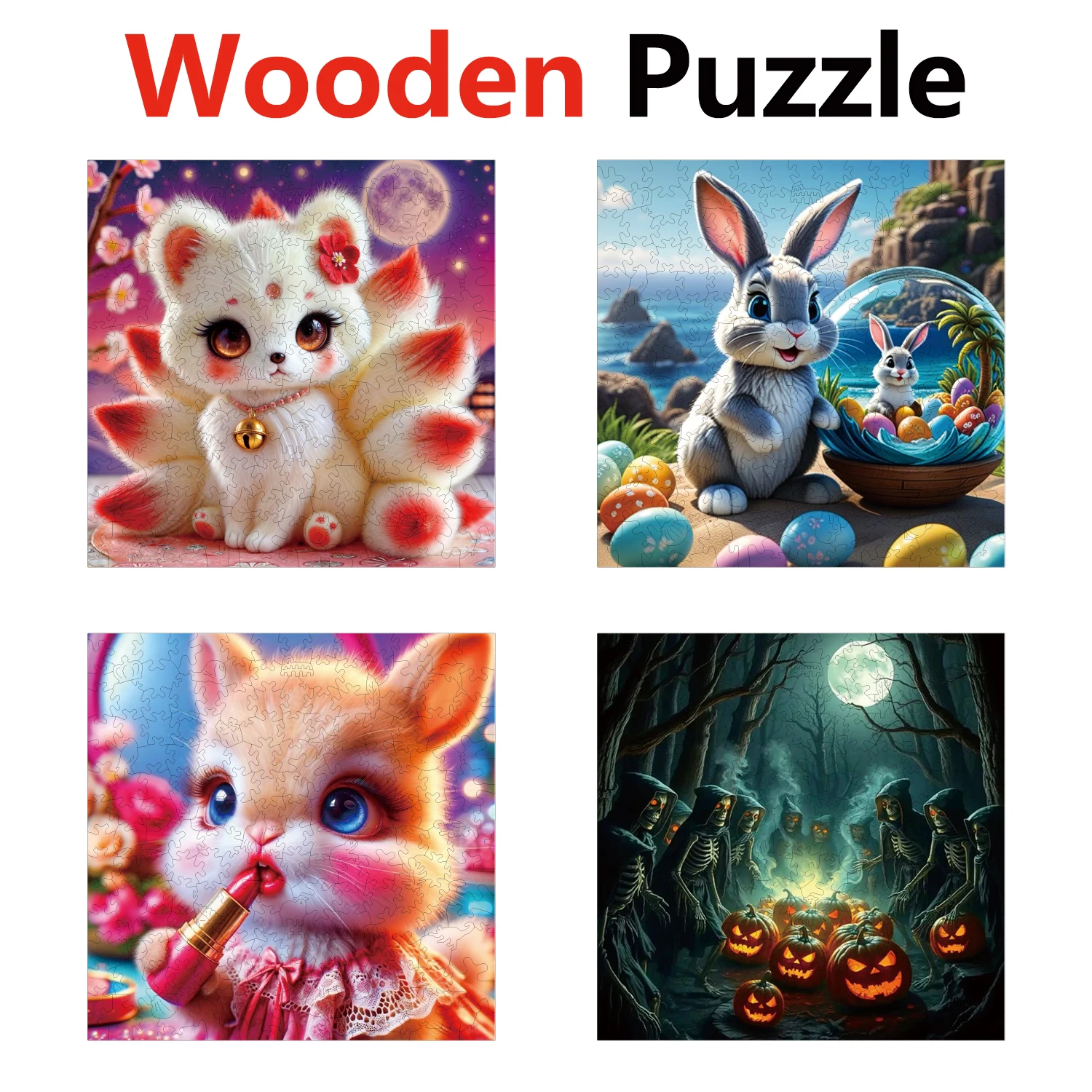 Nine Tailed Fox Rabbit Wizard Animal Puzzles High Quality Jigsaw Puzzle Wooden Puzzle Best Christmas Gift
Nine Tailed Fox Rabbit Wizard Animal Puzzles High Quality Jigsaw Puzzle Wooden Puzzle Best Christmas Gift
