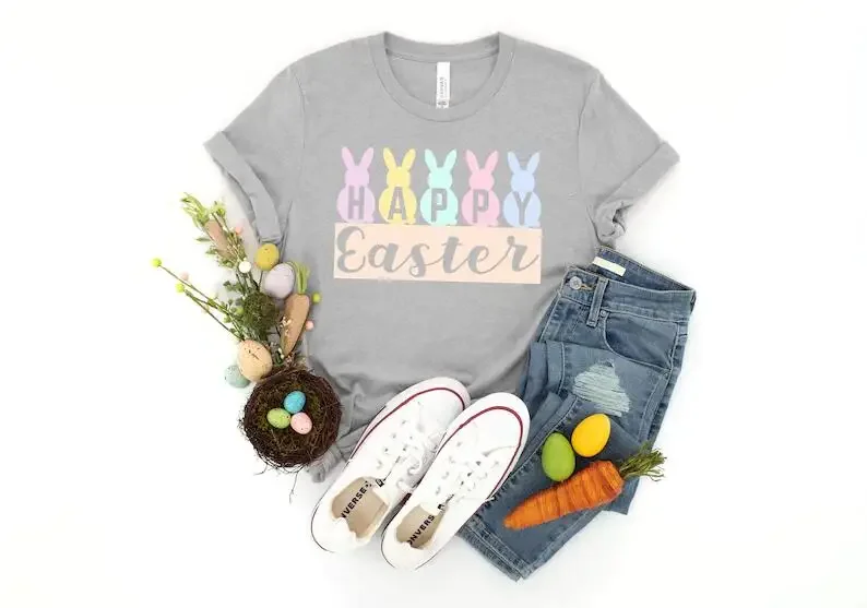 Happy Easter Shirt 100% Cotton Kawaii Fashion Plus Size O Neck Graphic Short Sleeve Top Tees Streetwear Unisex y2k Drop shipping
Happy Easter Shirt 100% Cotton Kawaii Fashion Plus Size O Neck Graphic Short Sleeve Top Tees Streetwear Unisex y2k Drop shipping