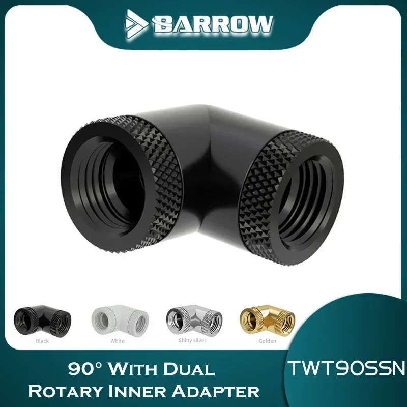 Barrow 90°Angled Fitting Dual Rotatable Elbow F-FWater Cooling Fitting Reverse Quarter Turn Transfer Adapter Connector TWT90SSN
Barrow 90°Angled Fitting Dual Rotatable Elbow F-FWater Cooling Fitting Reverse Quarter Turn Transfer Adapter Connector TWT90SSN