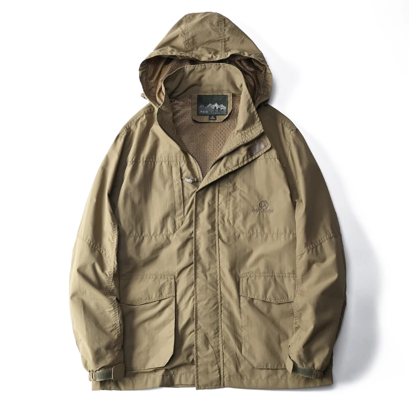 Men's Waterproof Windproof Hooded Thin Jaet Multi-ket Functional Workwear Coat Spring Autumn Youth ular Loose Fit Out...
Men's Waterproof Windproof Hooded Thin Jaet Multi-ket Functional Workwear Coat Spring Autumn Youth ular Loose Fit Out...