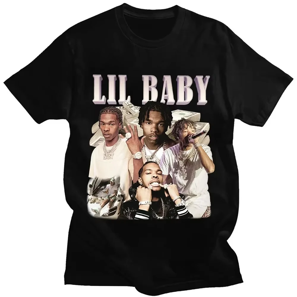 Хип-хоп рэпер Lil Baby футболка винтажная футболка с рисунком негабаритные хлопковые футболки с короткими рукавами уличная одежда Harajuku уличная одежда
Хип-хоп рэпер Lil Baby футболка винтажная футболка с рисунком негабаритные хлопковые футболки с короткими рукавами уличная одежда Harajuku уличная одежда