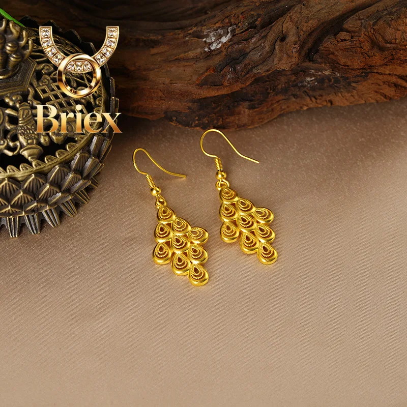 Briex Jewelry Luxury 24K 9999 Pure Gold real gold Women's Vintage Phoenix Pendant Necklace Earrings Hollow Ring
Briex Jewelry Luxury 24K 9999 Pure Gold real gold Women's Vintage Phoenix Pendant Necklace Earrings Hollow Ring
