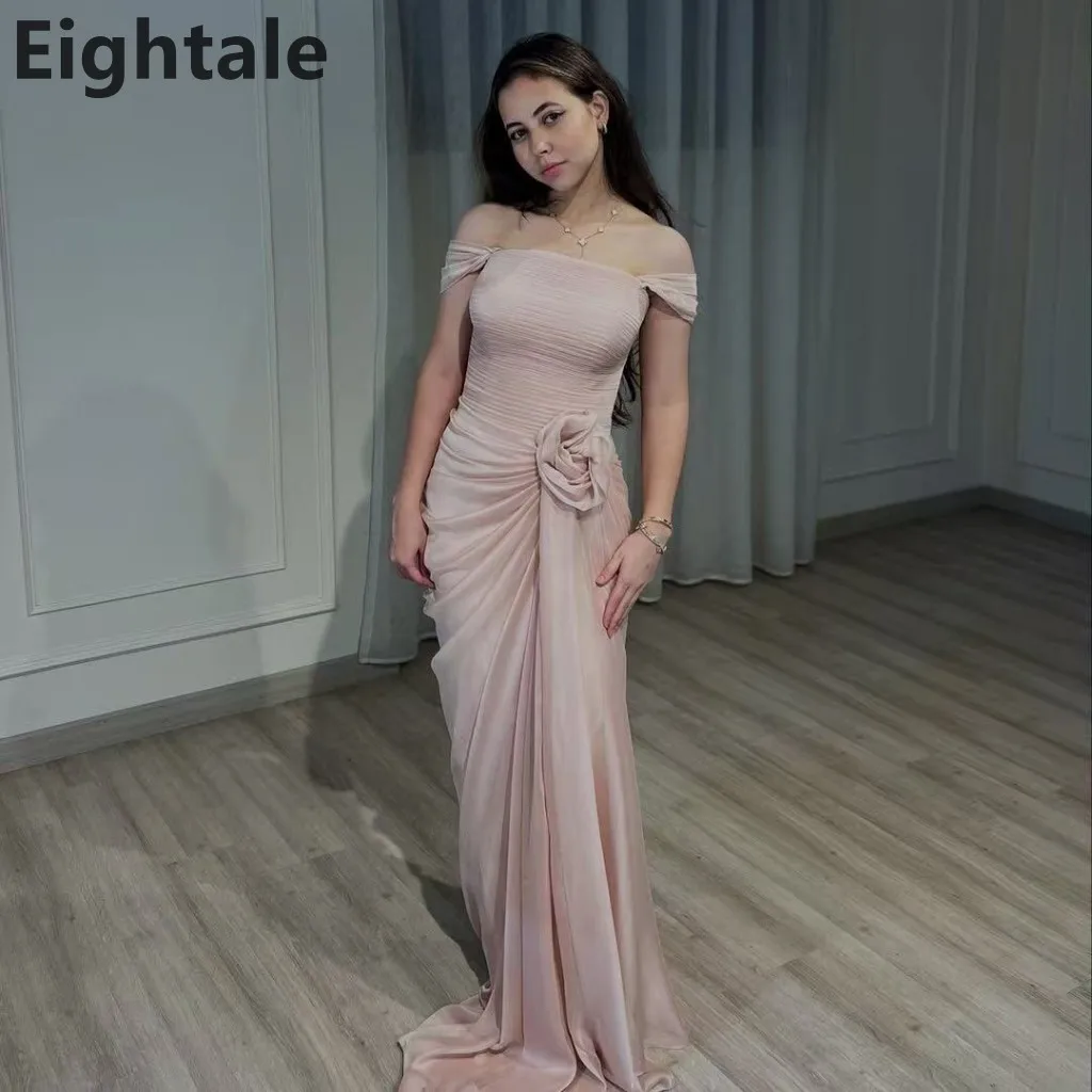 Eightale 2025 Pink Mermaid Off Shoulder Maxi Evening Dress For Wedding Party Slik Formal Prom Dress Dubai Party Gown
Eightale 2025 Pink Mermaid Off Shoulder Maxi Evening Dress For Wedding Party Slik Formal Prom Dress Dubai Party Gown