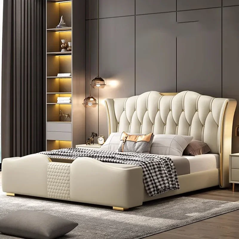 Queen European Double Bed Royal High End Headboard Frame Double Bed Girl Sleeping Letti Matrimoniali Furniture For Bedroom
Queen European Double Bed Royal High End Headboard Frame Double Bed Girl Sleeping Letti Matrimoniali Furniture For Bedroom