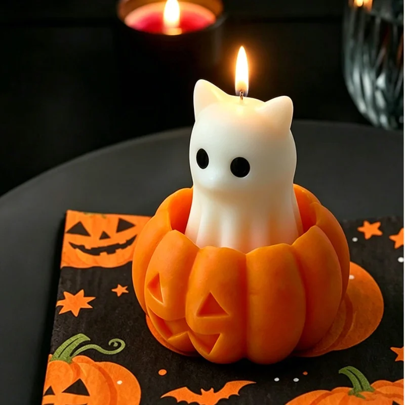 Halloween Animal Spook Aroma Candle Silicone Mold DIY Pumpkin Ghost Candle Jar Mould Creative Cat Dog Form Ghost Molds
Halloween Animal Spook Aroma Candle Silicone Mold DIY Pumpkin Ghost Candle Jar Mould Creative Cat Dog Form Ghost Molds