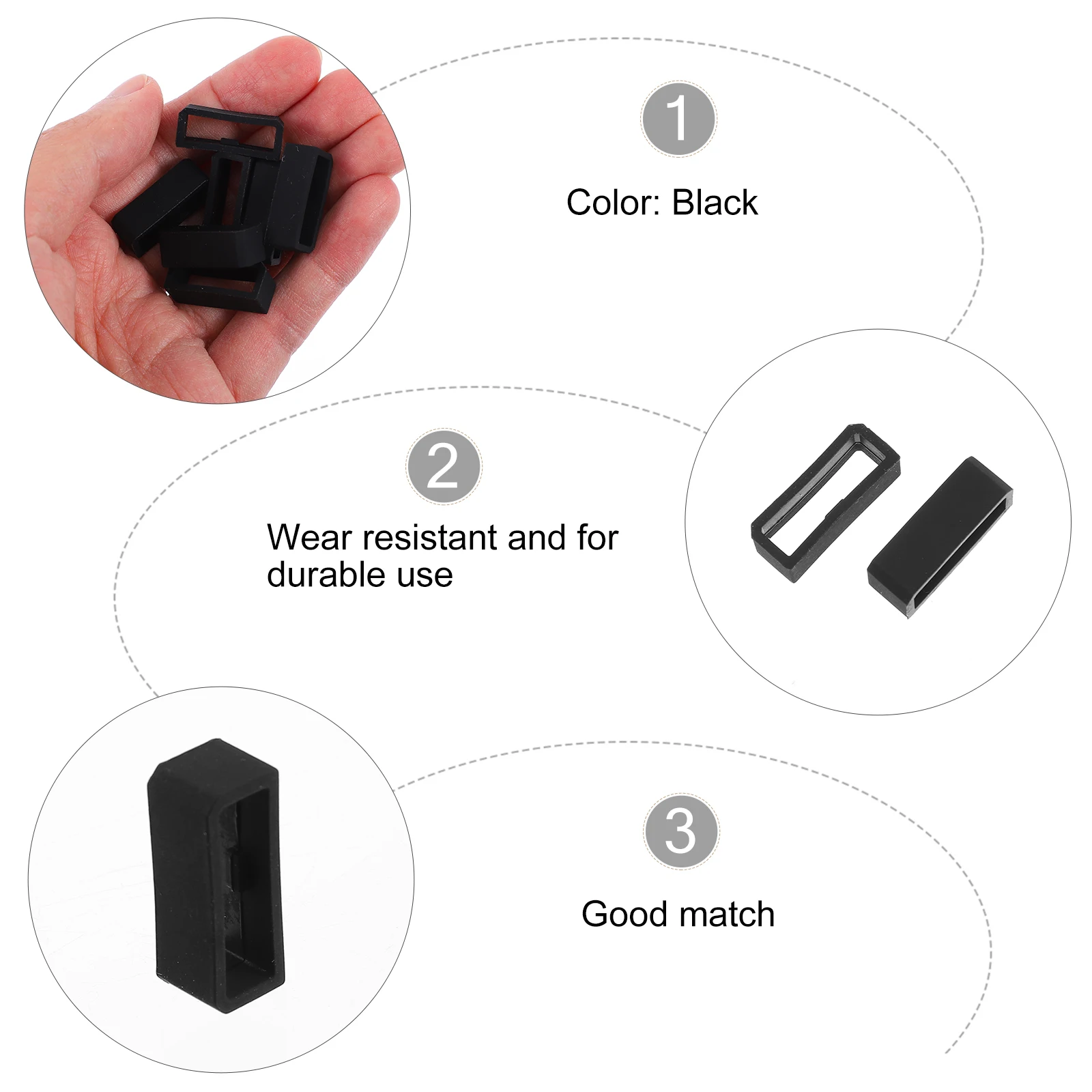 16 Pcs Silicone Bezel Watch Band Strap Keepers Watchband Loop Replace Wristband Belt Silica Gel Loops
16 Pcs Silicone Bezel Watch Band Strap Keepers Watchband Loop Replace Wristband Belt Silica Gel Loops
