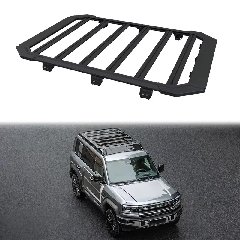 Exterior Accessories Aluminum No-drill Easy to Install 4X4 Off-road Black Roof Rack Car Top Roof Rack for BYD Equation Leopard 5
Exterior Accessories Aluminum No-drill Easy to Install 4X4 Off-road Black Roof Rack Car Top Roof Rack for BYD Equation Leopard 5