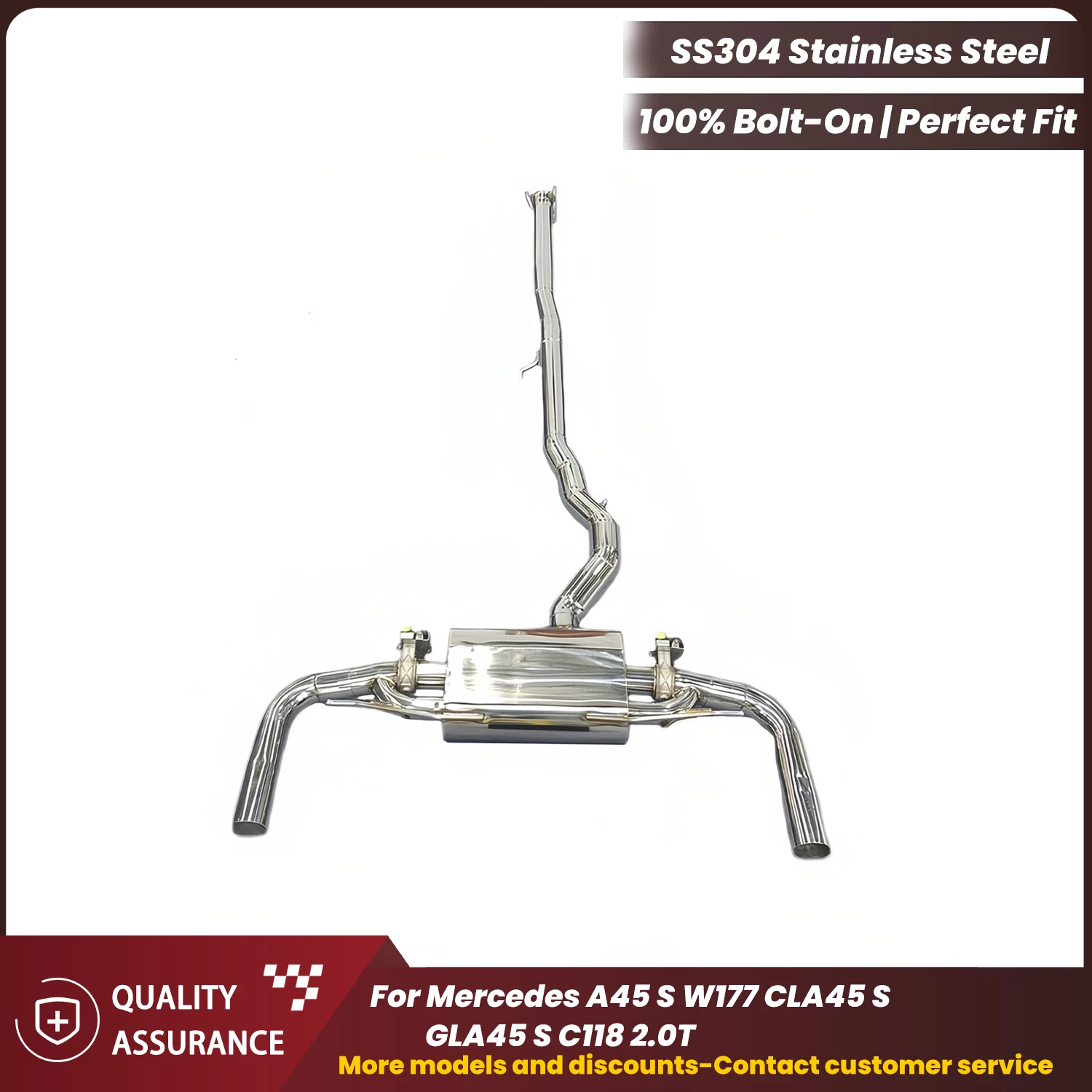 ECCF Valvetronic Catback выхлоп для Mercedes A45 S W177 CLA45 S GLA45 S C118 2,0T агрессивный звук выхлопной системы, обновление
ECCF Valvetronic Catback выхлоп для Mercedes A45 S W177 CLA45 S GLA45 S C118 2,0T агрессивный звук выхлопной системы, обновление