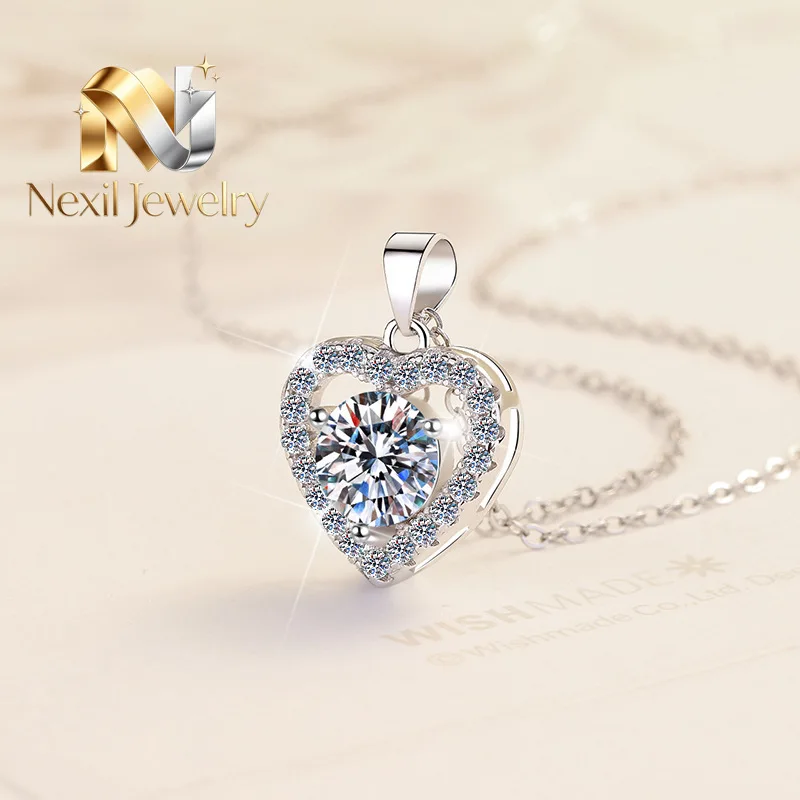 Nexil Jewelry Nexil Jewelry Fashion Heart Clavicle Chain Women's 1CT Moissanite PT950 Platinum - Romantic heart confession, 1
Nexil Jewelry Nexil Jewelry Fashion Heart Clavicle Chain Women's 1CT Moissanite PT950 Platinum - Romantic heart confession, 1