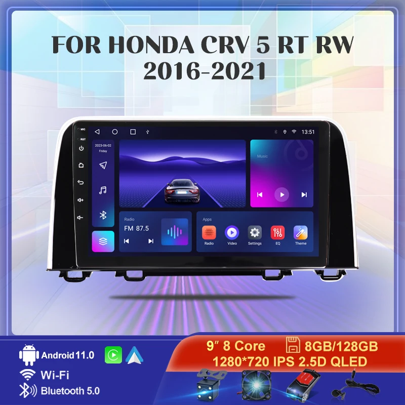Android 12 2 Din Car Radio For Honda CRV 5 RT RW 2016 - 2021 Multimedia Video Player Navigation Stereo GPS 4G Carplay Autoradio
Android 12 2 Din Car Radio For Honda CRV 5 RT RW 2016 - 2021 Multimedia Video Player Navigation Stereo GPS 4G Carplay Autoradio