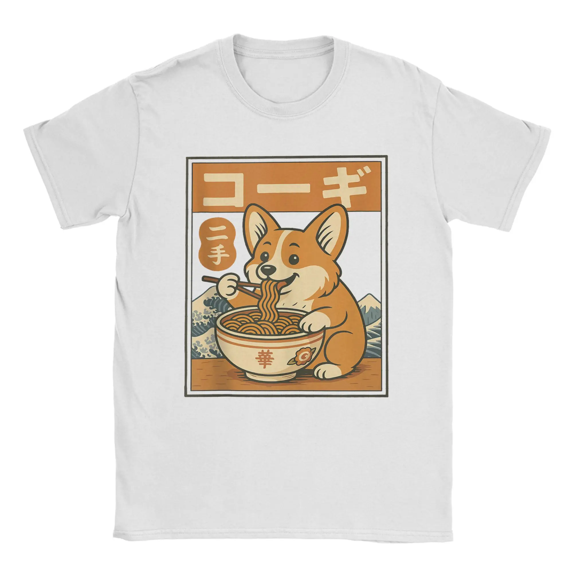 Corgi Eating Ramen T Shirts for Men Cotton Leisure T-Shirts Round Neck Tees Short Sleeve Tops Plus Size
Corgi Eating Ramen T Shirts for Men Cotton Leisure T-Shirts Round Neck Tees Short Sleeve Tops Plus Size