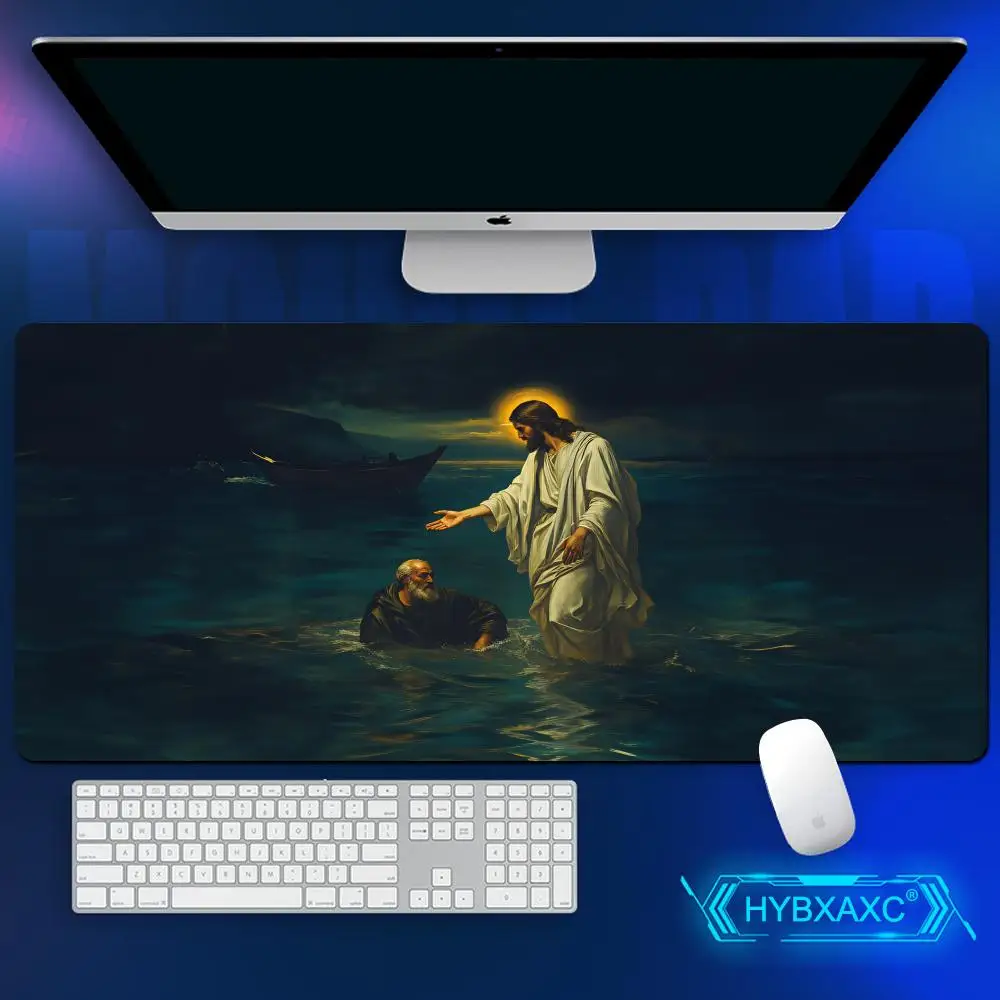 XXL Jesus and Cross Gaming Mouse Pad Large Non-Slip Rubber Base Desk Mat Office Believer Gift Religious Art Design HYBXAXC
XXL Jesus and Cross Gaming Mouse Pad Large Non-Slip Rubber Base Desk Mat Office Believer Gift Religious Art Design HYBXAXC