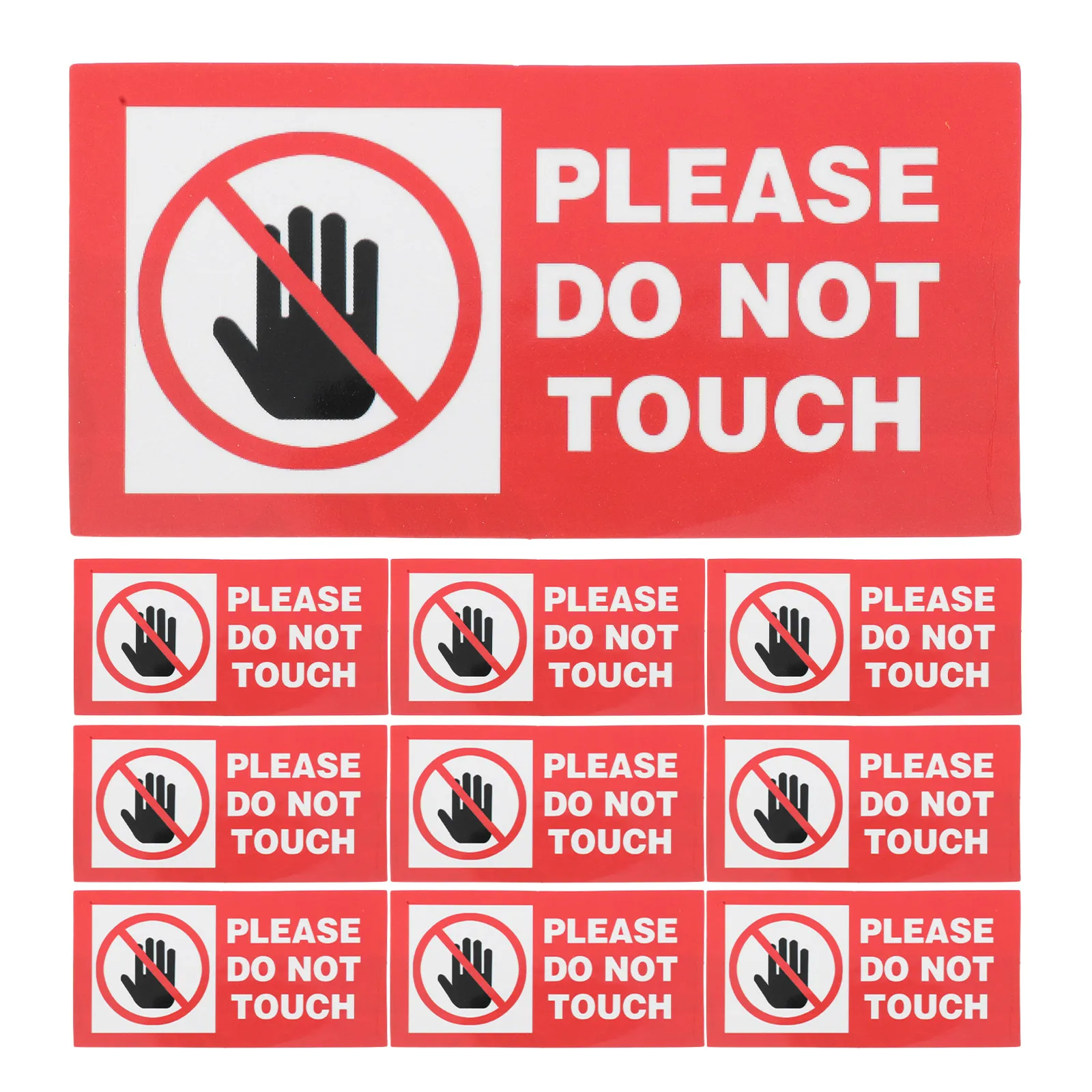 10Pcs Please Do Not Touch Stickers Weather Resistant Vinyl Warning Labels Peel and Stick Safety Signs for Machines Doors Windows
10Pcs Please Do Not Touch Stickers Weather Resistant Vinyl Warning Labels Peel and Stick Safety Signs for Machines Doors Windows