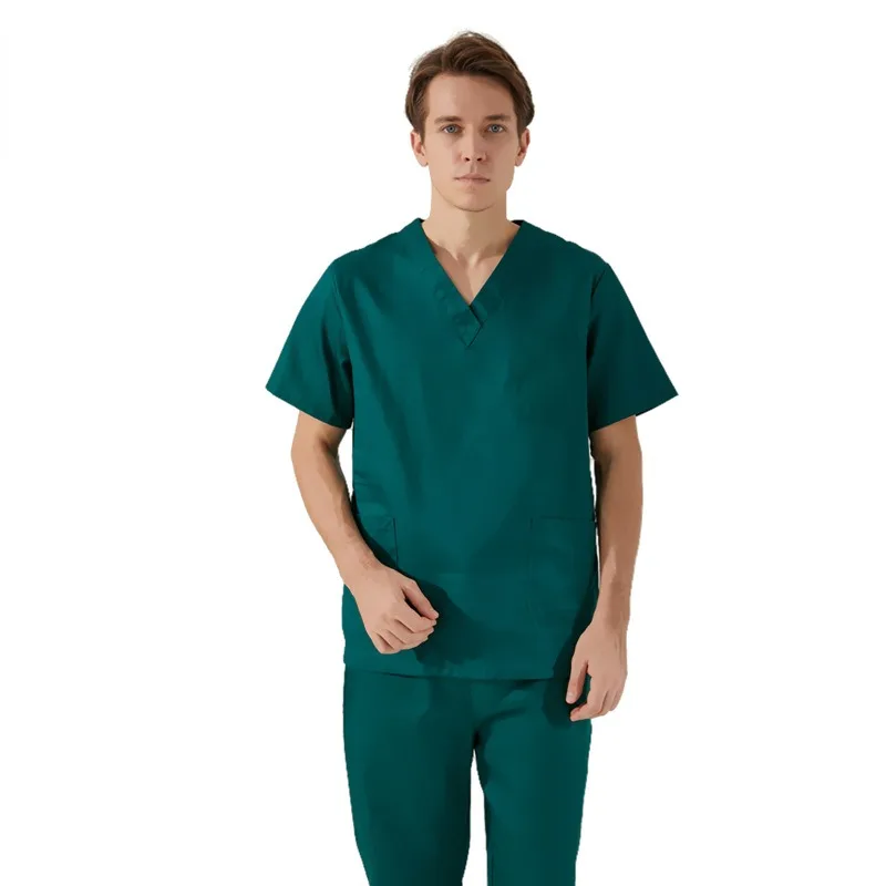 Women Men Solid Stretch Medical Uniform Scrub Sets V-Neck Scrub Tops Cargo Tapered Jogger Scrub Pants Uniforme Clinico
Women Men Solid Stretch Medical Uniform Scrub Sets V-Neck Scrub Tops Cargo Tapered Jogger Scrub Pants Uniforme Clinico