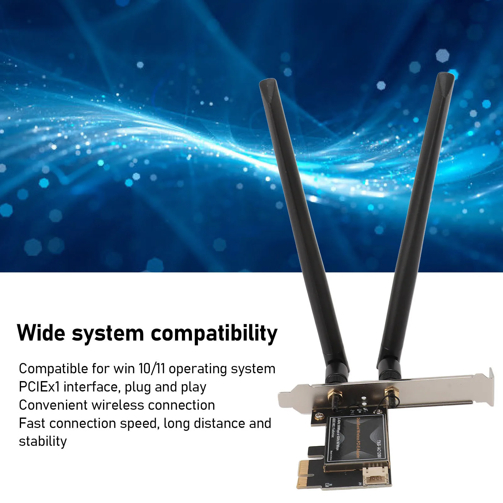 Wireless Network Card PCIE WiFi Card 6000Mbps 8DB Dual Antenna Bluetooth 5.2 Pcie WiFi 6E Wireless Network Adapter for Win 11 10
Wireless Network Card PCIE WiFi Card 6000Mbps 8DB Dual Antenna Bluetooth 5.2 Pcie WiFi 6E Wireless Network Adapter for Win 11 10