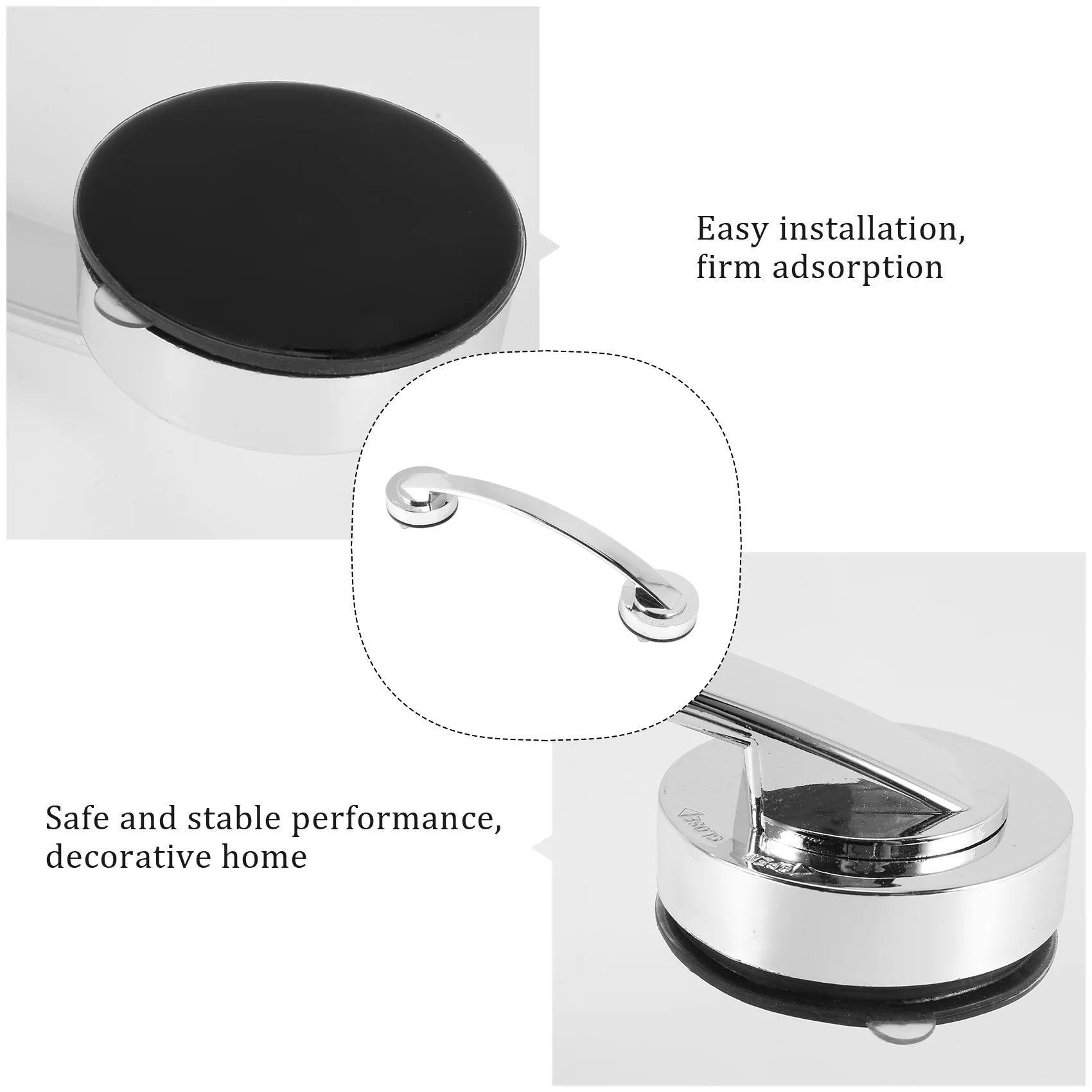 TKOH-Suction Cup Style Handrail Handle Strong Sucker Installation Hand Grip Handrail For Bedroom Bath Room Bathroom Accessories
TKOH-Suction Cup Style Handrail Handle Strong Sucker Installation Hand Grip Handrail For Bedroom Bath Room Bathroom Accessories