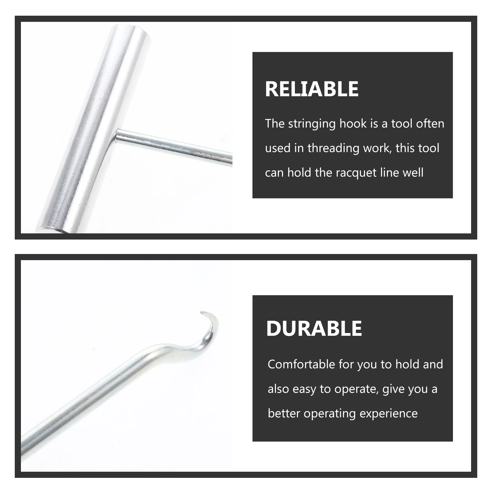Stainless Steel Racket String Puller Tennis Stringing Hook Badminton Racquet Stringer Easy Operation Strong and Durable
Stainless Steel Racket String Puller Tennis Stringing Hook Badminton Racquet Stringer Easy Operation Strong and Durable