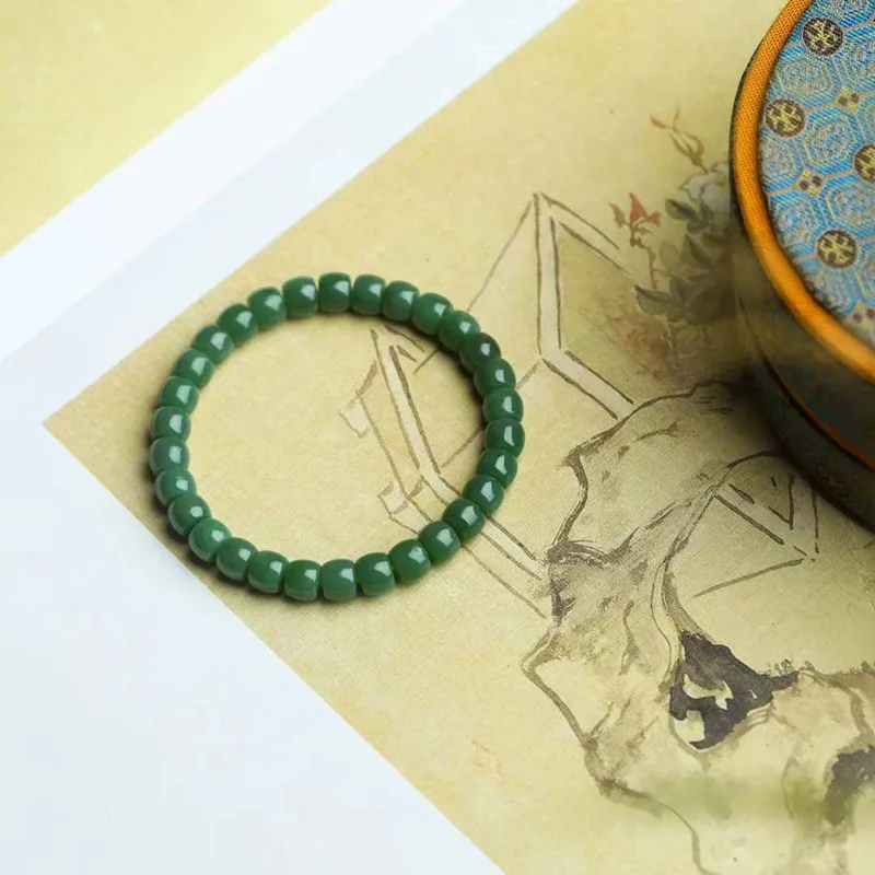 Поставка цепочки из натурального нефрита Хотан, русская яшма, старый материал, простые бусины, браслет прямого выреза, простой
Поставка цепочки из натурального нефрита Хотан, русская яшма, старый материал, простые бусины, браслет прямого выреза, простой