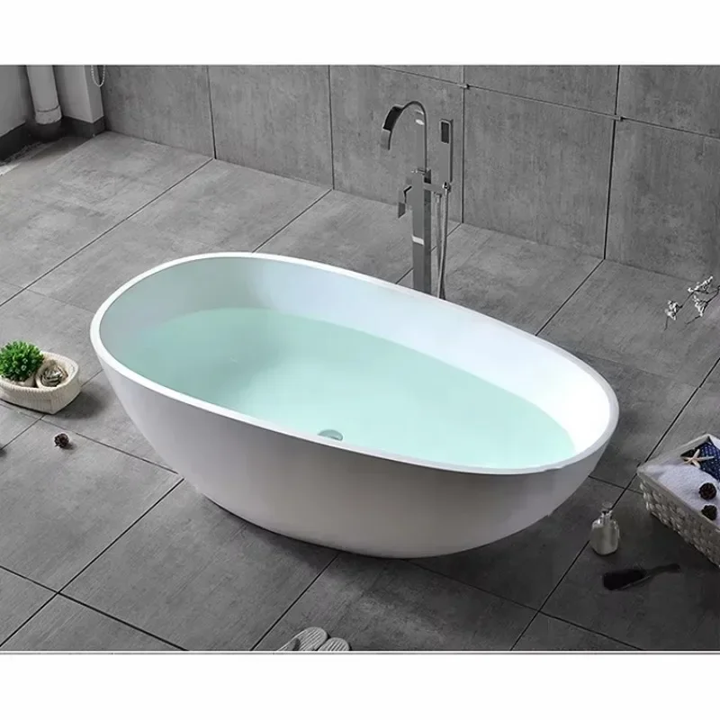 Modern large bathtub, white acrylic bathtub
Modern large bathtub, white acrylic bathtub