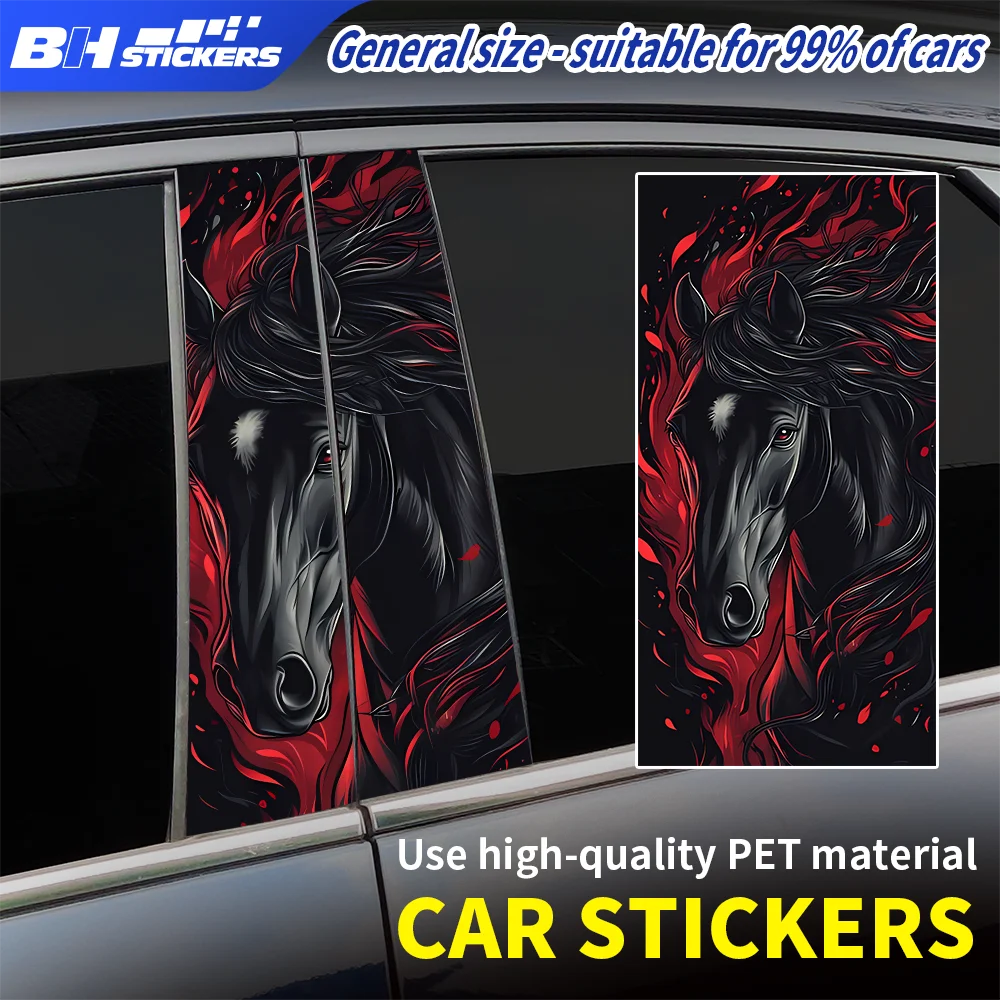 2Pcs Gothic Black Horse Car B Pillar Decal Stickers Red Flame Stallion Vinyl Graphics Auto Window Door Pillar Decor Accessories
2Pcs Gothic Black Horse Car B Pillar Decal Stickers Red Flame Stallion Vinyl Graphics Auto Window Door Pillar Decor Accessories