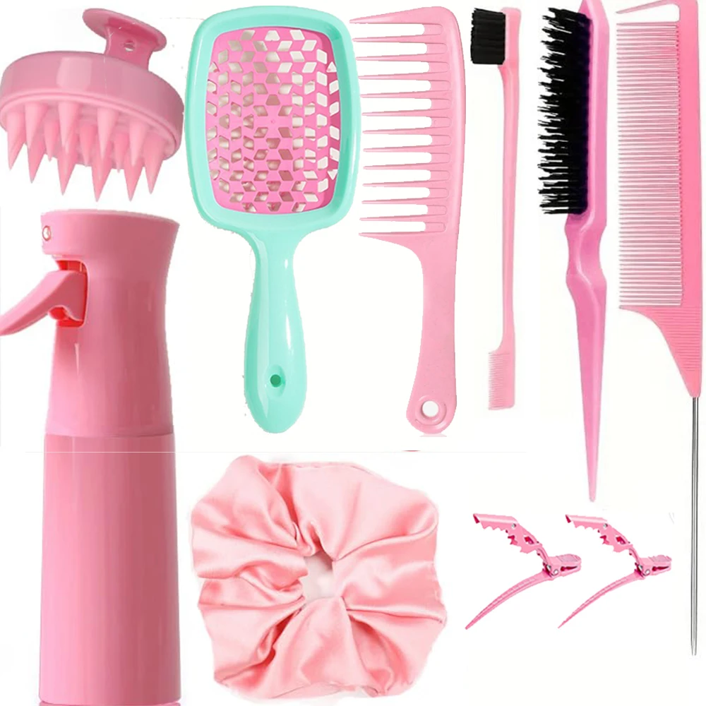 Набор из 10 щеток для волос, 3 шт., гладкие щетки для волос для женщин, щетка для распутывания влажных и сухих вьющихся волос 
Набор из 10 щеток для волос, 3 шт., гладкие щетки для волос для женщин, щетка для распутывания влажных и сухих вьющихся волос