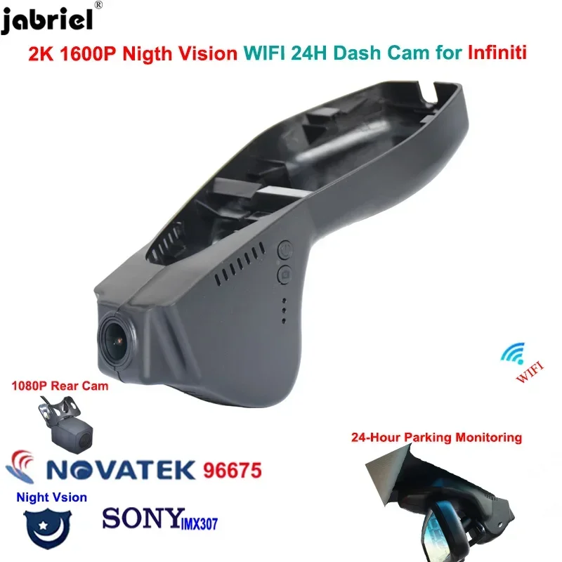 2K 1600P / 1440P Auto Wifi DashCam Car-DVR 24H Parking Monitor for Infiniti qx70 qx50 g37 ex37 fx 2013 2014 2015 2016 2017 2018
2K 1600P / 1440P Auto Wifi DashCam Car-DVR 24H Parking Monitor for Infiniti qx70 qx50 g37 ex37 fx 2013 2014 2015 2016 2017 2018