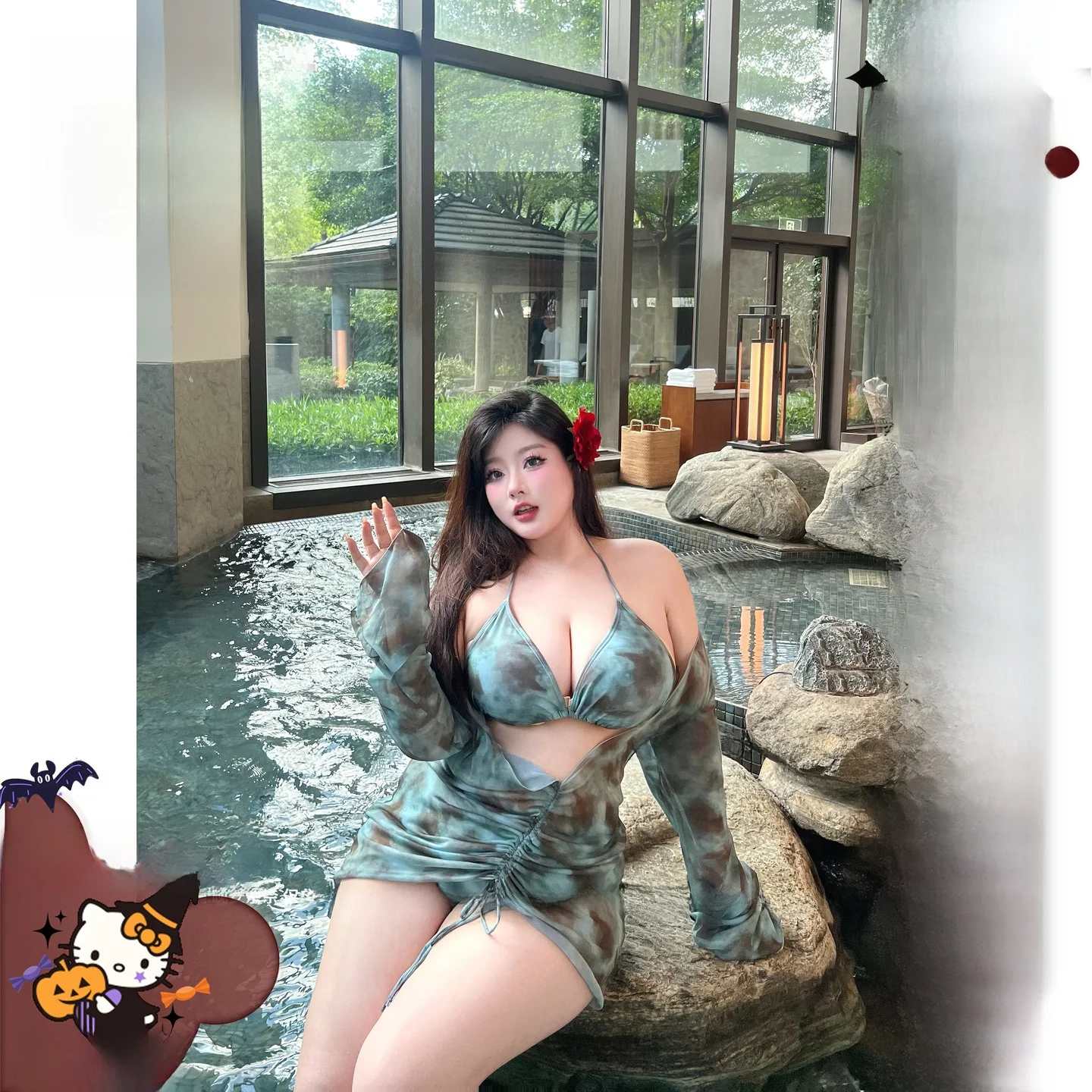 Good Night Nana Blue Tears Spicy Girl, большие размеры, комплект бикини с вышивкой, раздельный купальник для похудения, горячий источник
Good Night Nana Blue Tears Spicy Girl, большие размеры, комплект бикини с вышивкой, раздельный купальник для похудения, горячий источник