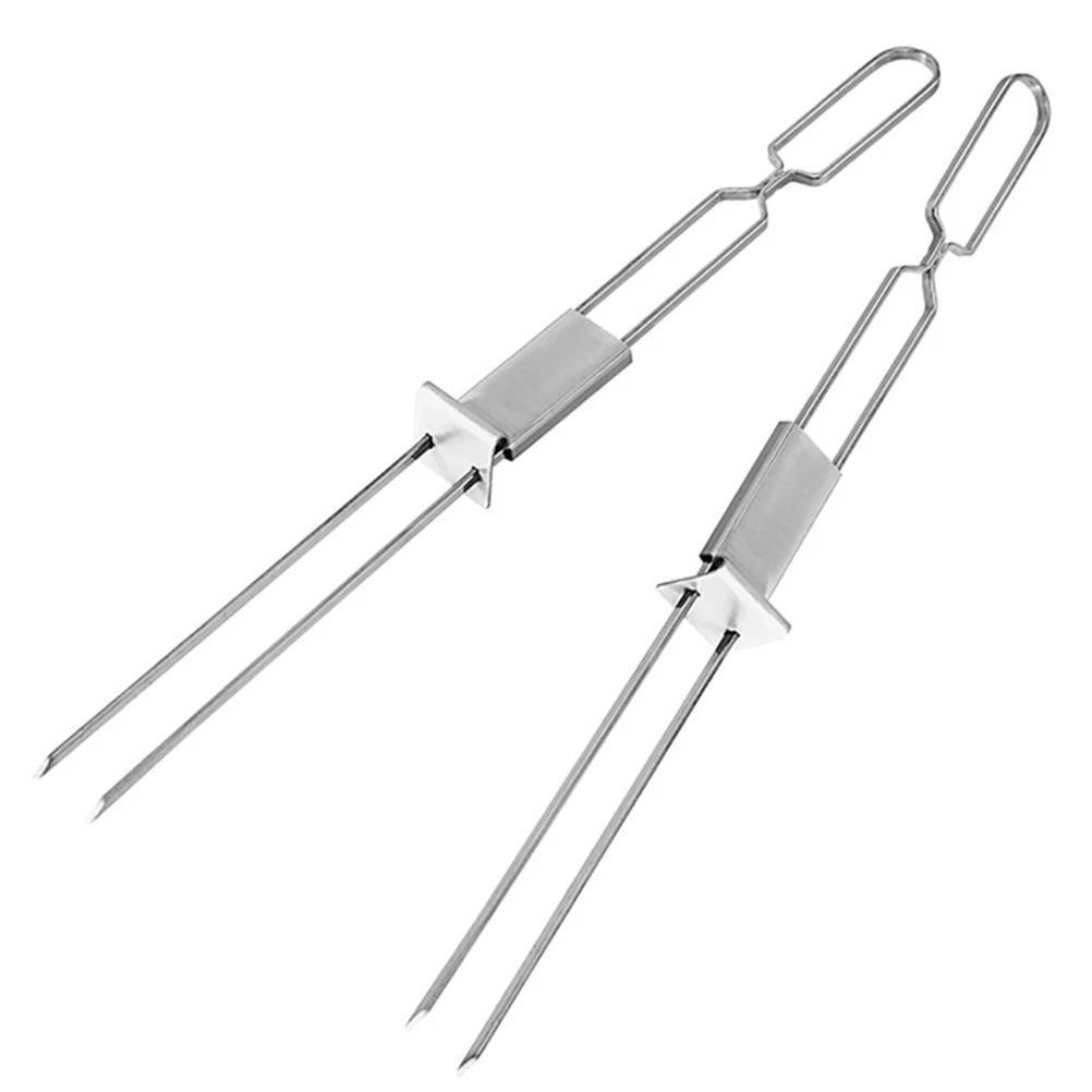 2pcs BBQ Grill Fork Reusable Stainless Steel Roasting Stick Portable Barbecue Tool Meat Fork Carving Serving Large Kitchen Bar
2pcs BBQ Grill Fork Reusable Stainless Steel Roasting Stick Portable Barbecue Tool Meat Fork Carving Serving Large Kitchen Bar