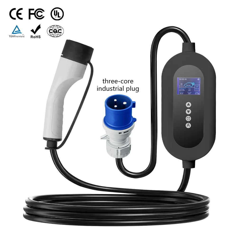 E-mingze Best Price Type 2 Charger Ac Car Manufacture Portable Electric Vehicle IP66 8A-32A Adjustable Portable EV Charger
E-mingze Best Price Type 2 Charger Ac Car Manufacture Portable Electric Vehicle IP66 8A-32A Adjustable Portable EV Charger