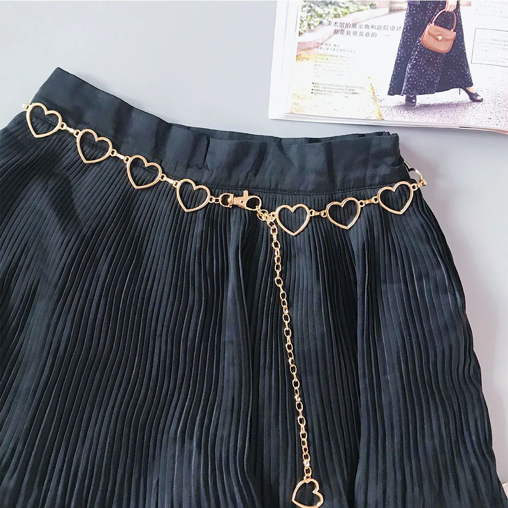 Women Fashion Personality Hollow Heart Shaped Metal Waist Chain Belt Waistband Accessories
Women Fashion Personality Hollow Heart Shaped Metal Waist Chain Belt Waistband Accessories