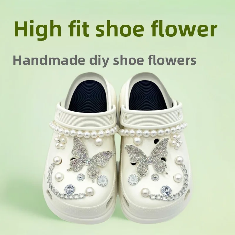 18PCS Fashion Shoe Charms Set Accessories Hole Shoe Buckle Retro Water Diamond Butterfly Pearl Chain DIY Shoes Decorations Gift
18PCS Fashion Shoe Charms Set Accessories Hole Shoe Buckle Retro Water Diamond Butterfly Pearl Chain DIY Shoes Decorations Gift