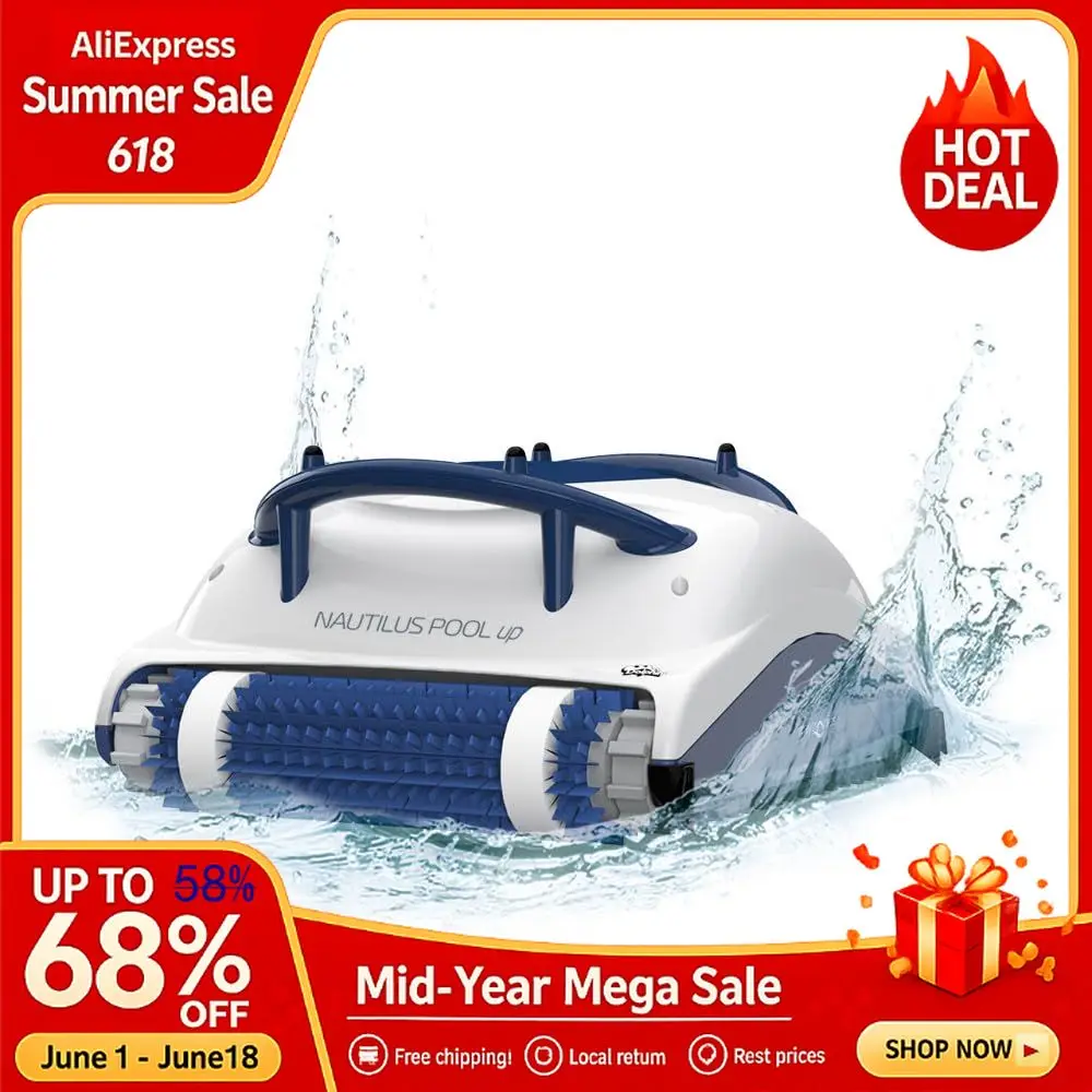 PoolUp Robotic Pool Vacuum Cleaner up to 26 FT Wall Climbing with Scrubber Brush , TURBOLOADINGTEXT Loading Custom
PoolUp Robotic Pool Vacuum Cleaner up to 26 FT Wall Climbing with Scrubber Brush , TURBOLOADINGTEXT Loading Custom